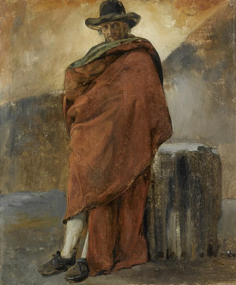 Un abitante di Frascati con mantello rsso - Louvre, Parigi